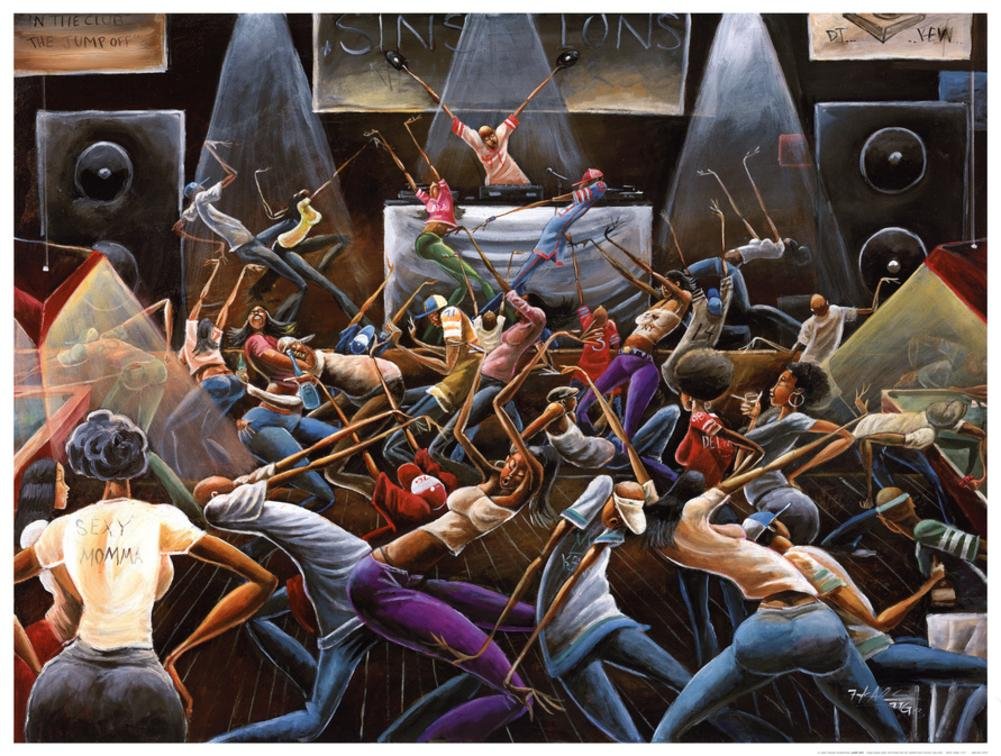 Amazon.com: (28x36) Frank Morrison Jump Off Art Print Poster: Hip